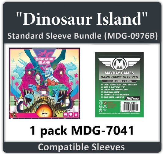 "Dinosaur Island" Compatible Card Sleeve Bundle - Nick Nack's Full Frontal Attack
