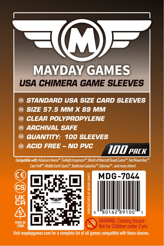 Standard USA Chimera Card Sleeves (57.5x89mm) Standard 7044 or Premium 7078 - Nick Nack's Full Frontal Attack