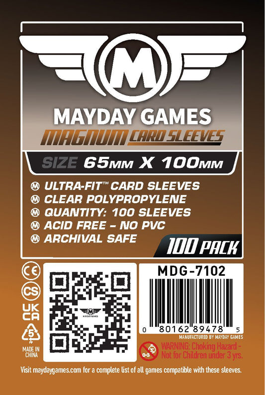 "7 Wonders" Compatible Game Card Sleeves Magnum Ultra-Fit (65x100mm) - Nick Nack's Full Frontal Attack