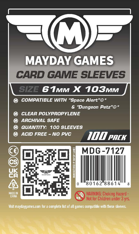 "Space Alert" Compatible Card Sleeves (61x103mm) Standard 7127 or Premium 7142 - Nick Nack's Full Frontal Attack