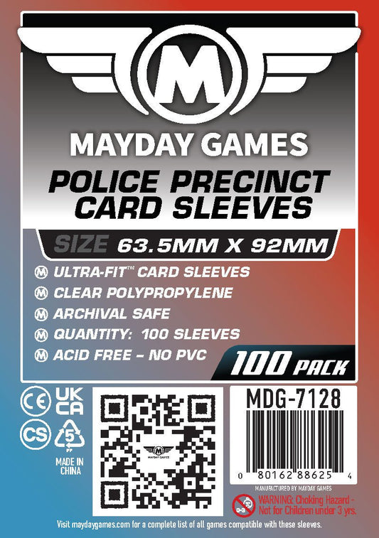 "Police Precinct" Compatible Card Sleeves - Ultra Fit (63.5x92mm) - Nick Nack's Full Frontal Attack