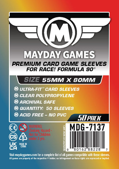 "Race! Formula 90" Compatible Card Sleeves - Ultra Fit (55x80mm)