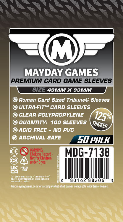Tribune Card Sleeves (49x93mm) Standard 7112 or Premium 7138