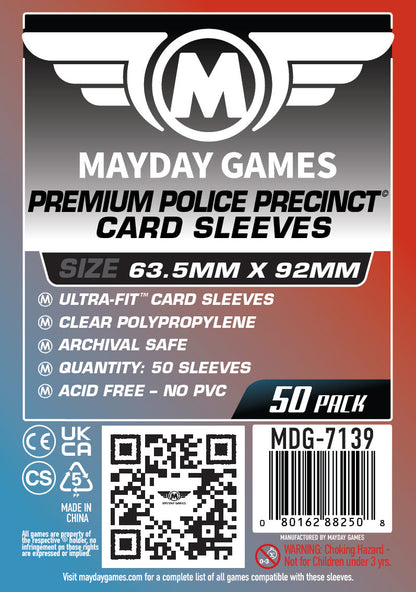 "Police Precinct" Compatible Card Sleeves - Ultra Fit (63.5x92mm)
