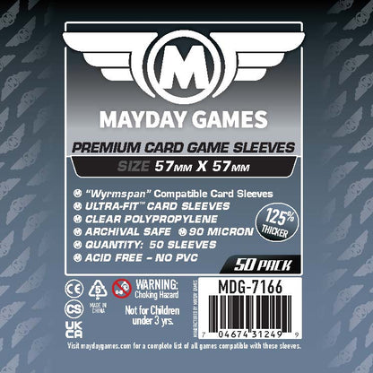 "Wyrmspan" Compatible Card Sleeves (57x57mm) Standard 7165 or Premium 7166
