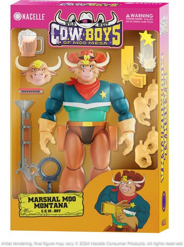 Wild West C.O.W. - Boys of Moo Mesa - Marshal Moo Montana Action Figure - Nick Nack's Full Frontal Attack