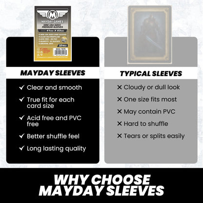Mini USA Card Sleeves (41x63mm) Standard 7039 or Premium 7075