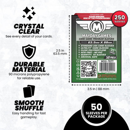 "Ashes Reborn: Rise of the Phoenixborn" Compatible Card Sleeve Bundle