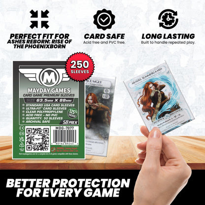 "Ashes Reborn: Rise of the Phoenixborn" Compatible Card Sleeve Bundle