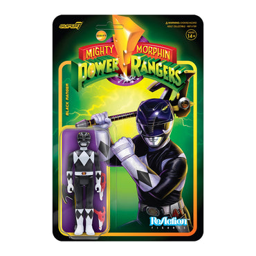 Super7 Power Rangers ReAction Figures- Black Ranger