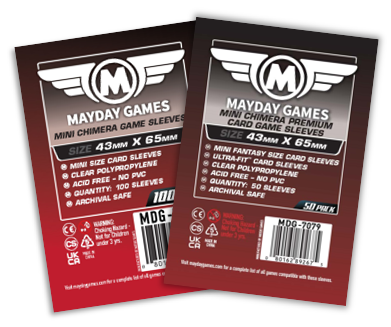 "Mini Chimera" Compatible Card Sleeves (43x65mm) Standard 7045 or Premium 7079