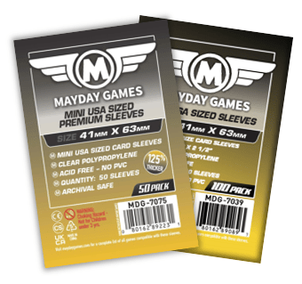 Mini USA Card Sleeves (41x63mm) Standard 7039 or Premium 7075 - Nick Nack's Full Frontal Attack