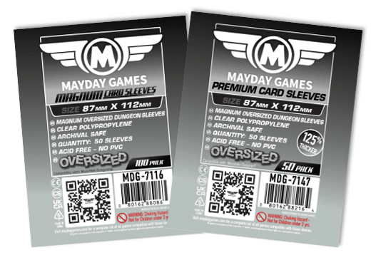 "Munchkin Dungeon" Compatible Sleeves Magnum Oversized (87x112mm) - Nick Nack's Full Frontal Attack