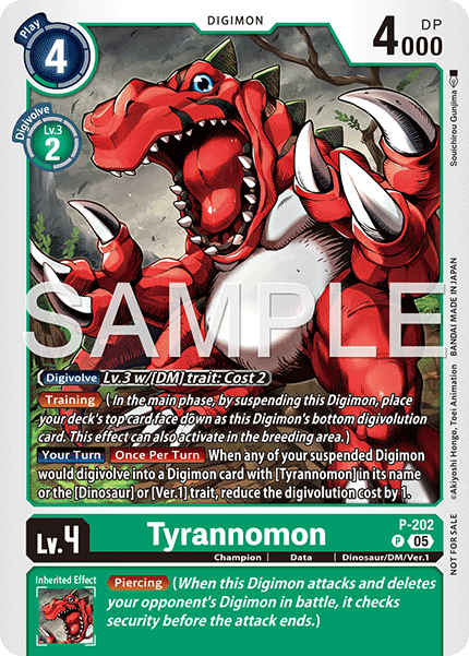 Tyrannomon (Store Tournament 2025 Vol.4 Participation Pack) (Digimon Promotion Cards) Near Mint - Nick Nack's Full Frontal Attack