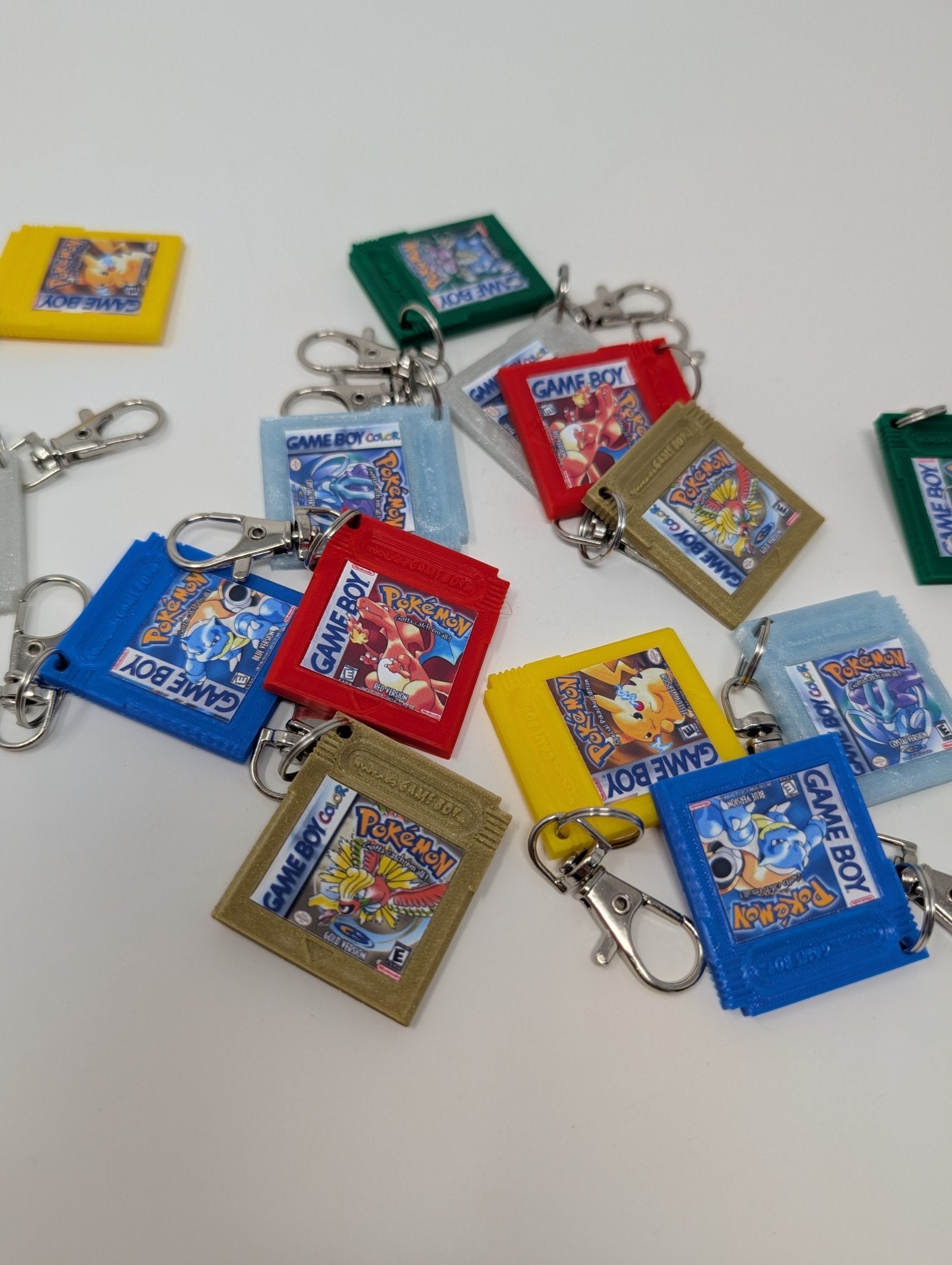 Pokemon Nintendo Game Cartridge Keychain - Nick Nack's Full Frontal Attack