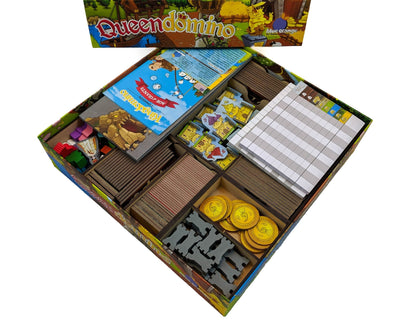 Queendomino Board Game Organizer Insert - Nick Nack's Full Frontal Attack