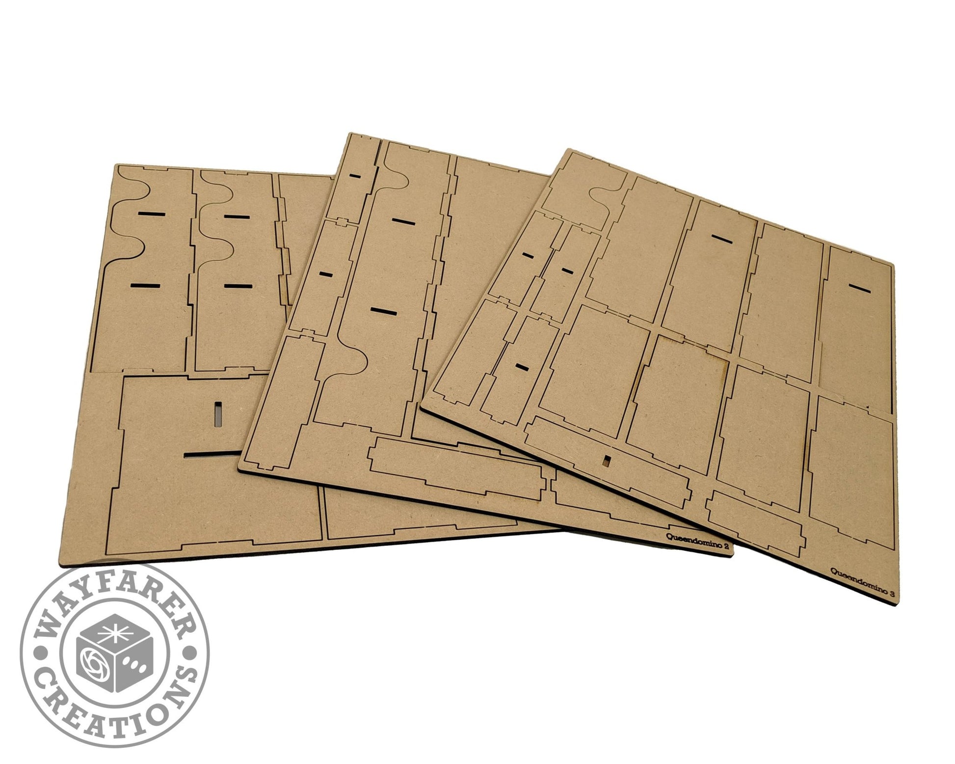 Queendomino Board Game Organizer Insert - Nick Nack's Full Frontal Attack