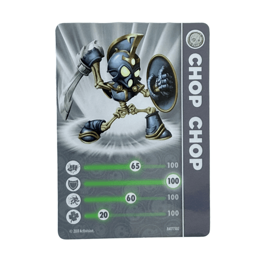 Chop Chop (Series 1) (Stat Card) - Nick Nack's Full Frontal Attack