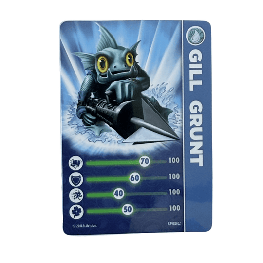Gill Grunt (Series 1) (Stat Card) - Nick Nack's Full Frontal Attack
