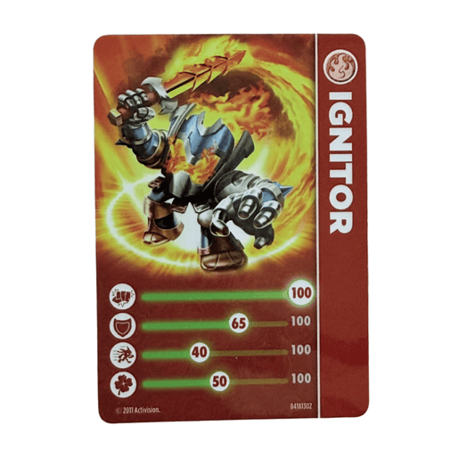 Ignitor (Series 1) (Stat Card) - Nick Nack's Full Frontal Attack