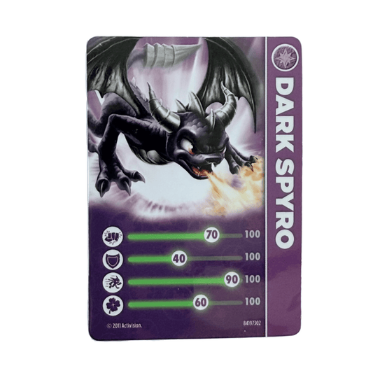 Spyro (Dark) (Stat Card) - Nick Nack's Full Frontal Attack