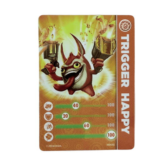 Trigger Happy (Series 1) (Stat Card) - Nick Nack's Full Frontal Attack