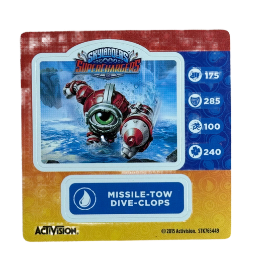 Dive-Clops (Missile-Tow) (Sticker Sheet) - Nick Nack's Full Frontal Attack