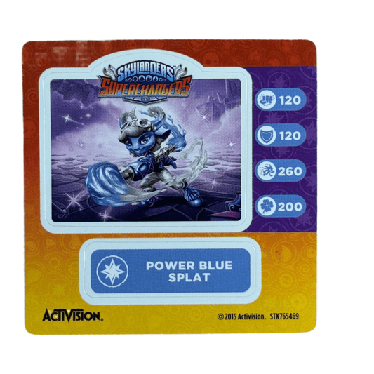 Splat (Power Blue) (Sticker Sheet) - Nick Nack's Full Frontal Attack