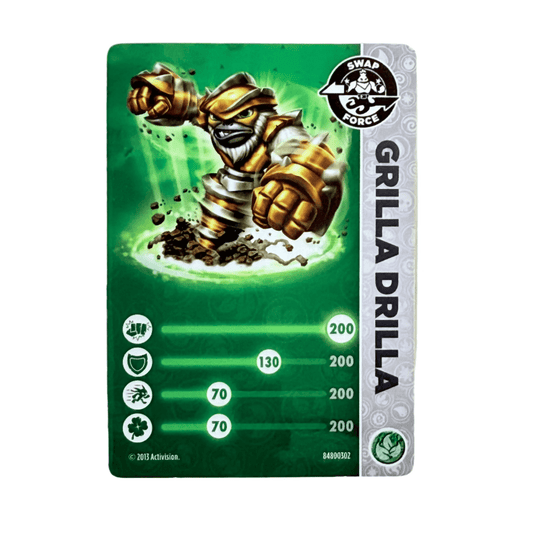 Grilla Drilla (Stat Card) - Nick Nack's Full Frontal Attack
