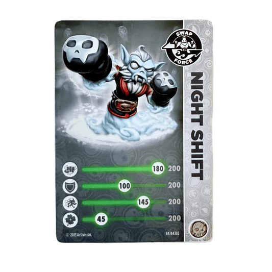 Night Shift (Stat Card) - Nick Nack's Full Frontal Attack