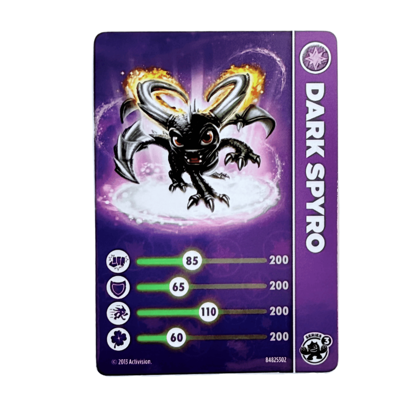 Spyro (Series 3, Dark) (Stat Card)