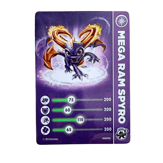 Spyro (Series 3) (Stat Card) - Nick Nack's Full Frontal Attack