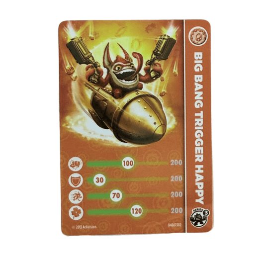 Trigger Happy (Series 3) (Stat Card) - Nick Nack's Full Frontal Attack