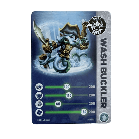 Wash Buckler (Stat Card) - Nick Nack's Full Frontal Attack