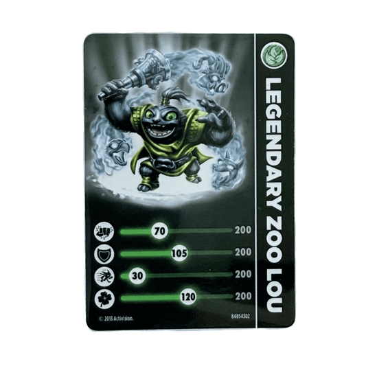 Zoo Lou (Legendary) (Stat Card) - Nick Nack's Full Frontal Attack