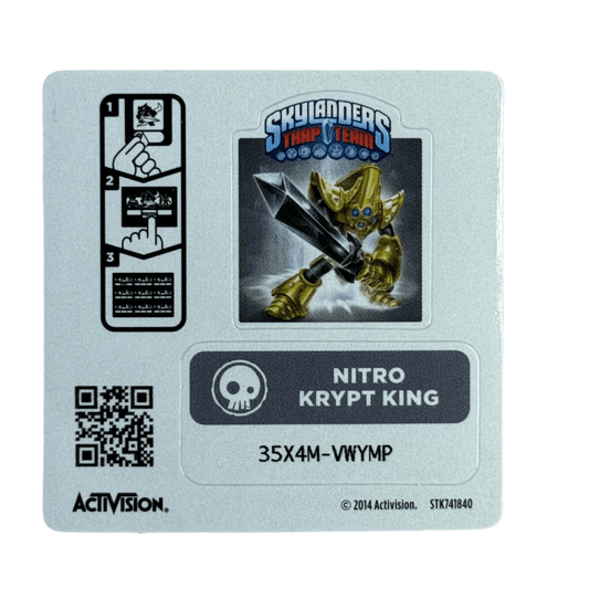 Krypt King (Nitro) (Sticker Sheet) - Nick Nack's Full Frontal Attack