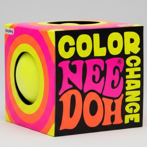IN STOCK NOW: Schylling Nee-Doh Color Change Squishy: Yellow to Orange - Nick Nack's Full Frontal Attack