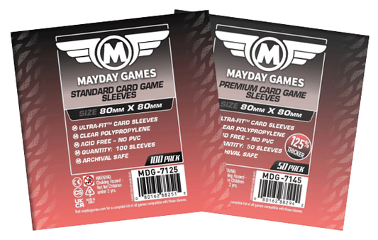 Square Medium Card Sleeves (80x80mm) - Nick Nack's Full Frontal Attack