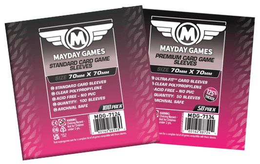 Square Small Card Sleeves (70x70mm) - Nick Nack's Full Frontal Attack
