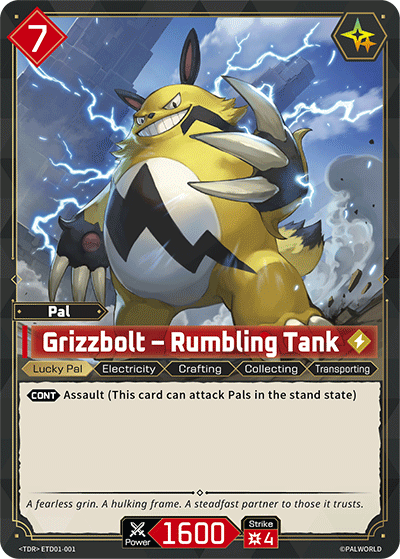 Grizzbolt – Rumbling Tank [ETD01-001] (Dawn of Palpagos Red・Blue - TD)