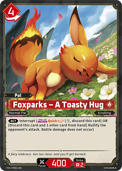 Foxparks – A Toasty Hug [ETD01-004] (Dawn of Palpagos Red・Blue - TD)