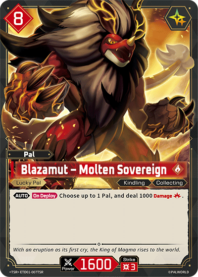 Blazamut – Molten Sovereign [ETD01-007TSR] (Dawn of Palpagos Red・Blue - TSR)