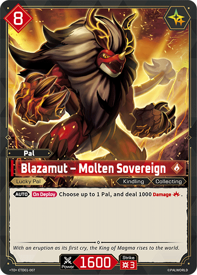 Blazamut – Molten Sovereign [ETD01-007] (Dawn of Palpagos Red・Blue - TD)
