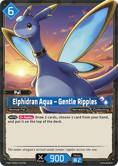Elphidran Aqua – Gentle Ripples [ETD01-012TSR] (Dawn of Palpagos Red・Blue - TSR)