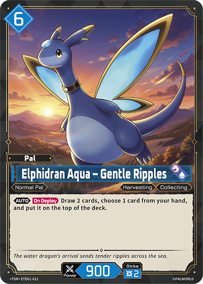 Elphidran Aqua – Gentle Ripples [ETD01-012] (Dawn of Palpagos Red・Blue - TD)