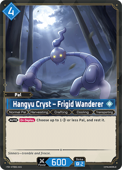 Hangyu Cryst – Frigid Wanderer [ETD01-015] (Dawn of Palpagos Red・Blue - TD)