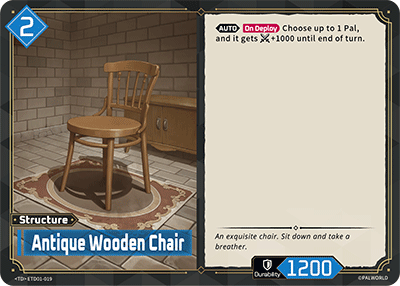 Antique Wooden Chair [ETD01-019] (Dawn of Palpagos Red・Blue - TD)