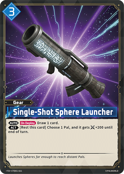 Single-Shot Sphere Launcher [ETD01-021] (Dawn of Palpagos Red・Blue - TD)