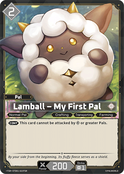 Lamball – My First Pal [ETD01-023TSR] (Dawn of Palpagos Red・Blue - TSR)