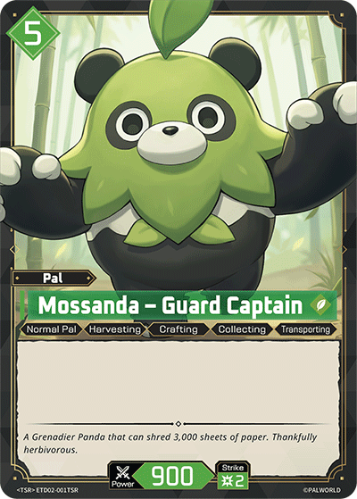Mossanda – Guard Captain [ETD02-001TSR] (Dawn of Palpagos Green・Purple - TSR)